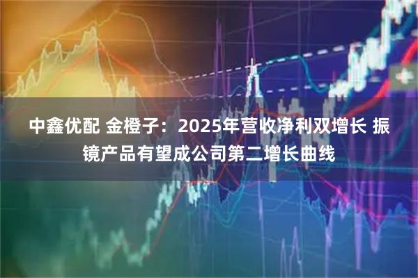 中鑫优配 金橙子：2025年营收净利双增长 振镜产品有望成公司第二增长曲线