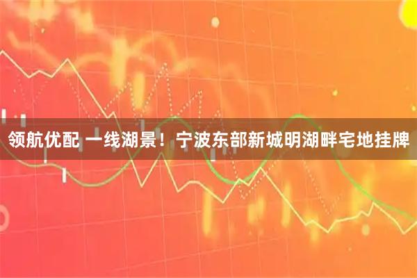 领航优配 一线湖景！宁波东部新城明湖畔宅地挂牌