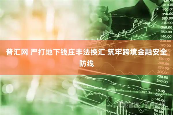 普汇网 严打地下钱庄非法换汇 筑牢跨境金融安全防线