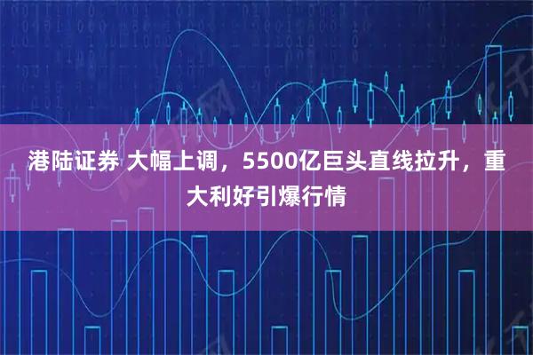 港陆证券 大幅上调，5500亿巨头直线拉升，重大利好引爆行情